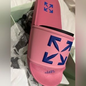 Off-white Pink Slides